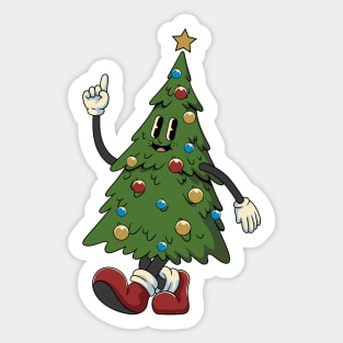 Joyful Christmas Tree Sticker